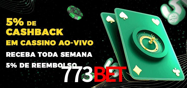 Promoções do cassino ao Vivo 773bet